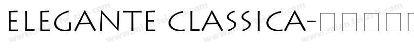Elegante Classica字体转换